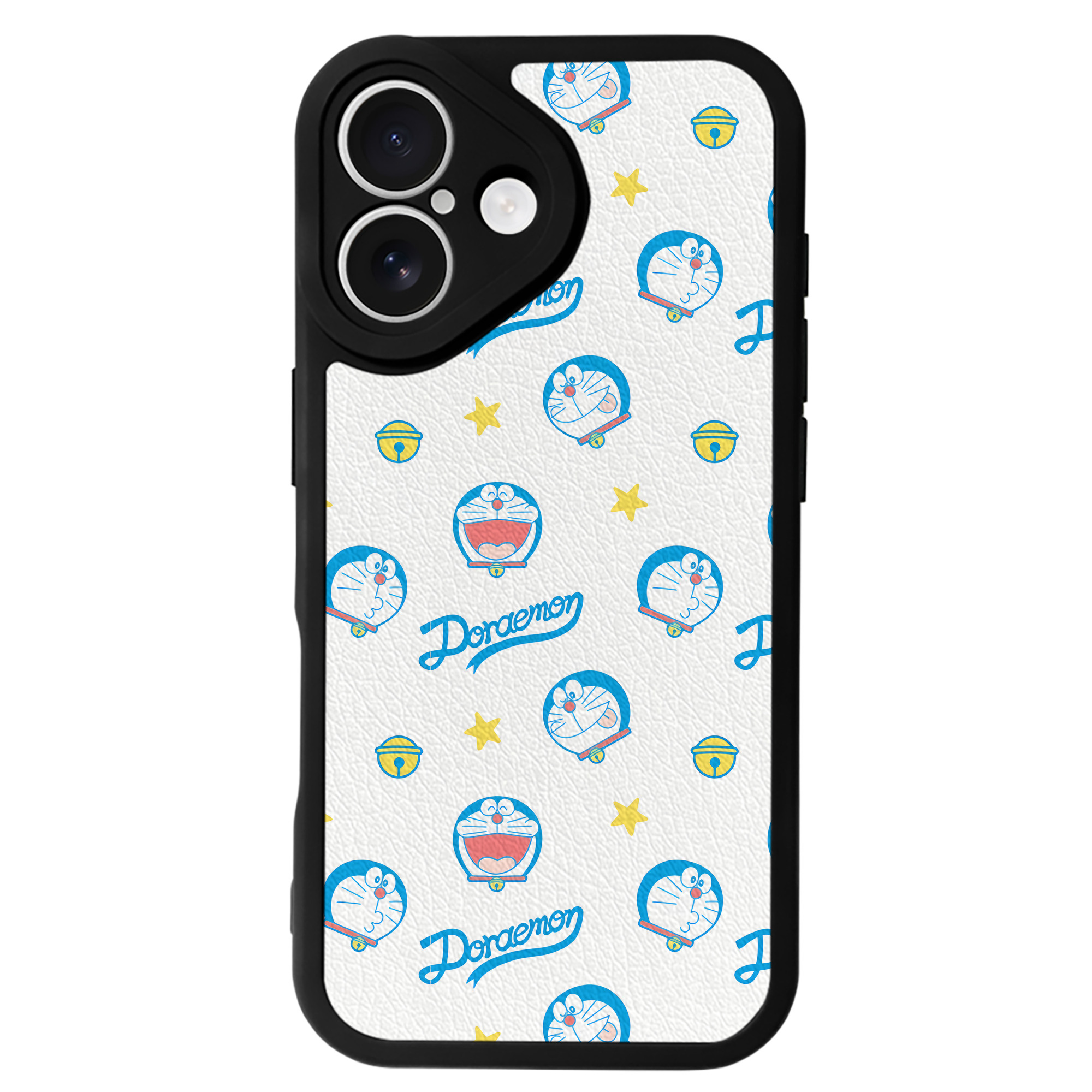 （画像用） ドラえもん Doraemon 【iPhone 16シリーズ対応】シリコンスマホケース（レザー調） 材質：シリコン